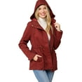 thumbnail image 4 of Made by Olivia Women's Military Anorak Safari Hoodie Jacket, 4 of 7