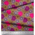 thumbnail image 3 of Soimoi polyester Crepe Fabric Flower Artistic Print Fabric by the Yard 52 Inch Wide, 3 of 3