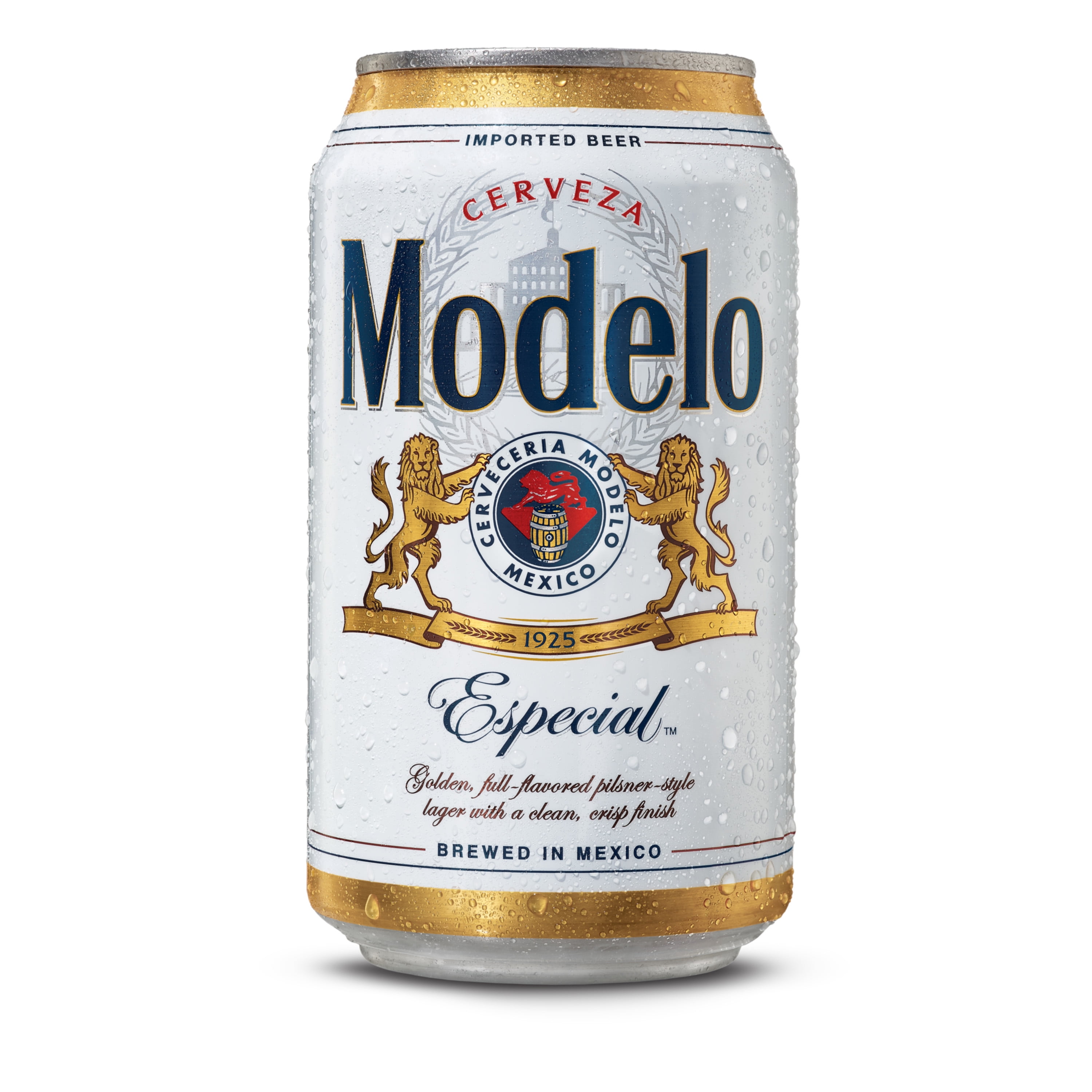 empty 7 Available Pull Tab open 12 oz White MODELO ESPECIAL MEXICO BEER CAN