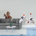 thumbnail image 2 of Adorno de mesa de caballero acrílico, esculturas de animales, colección 2D, decoración para el hogar, resistente al agua, regalo, decoración, 2 of 8