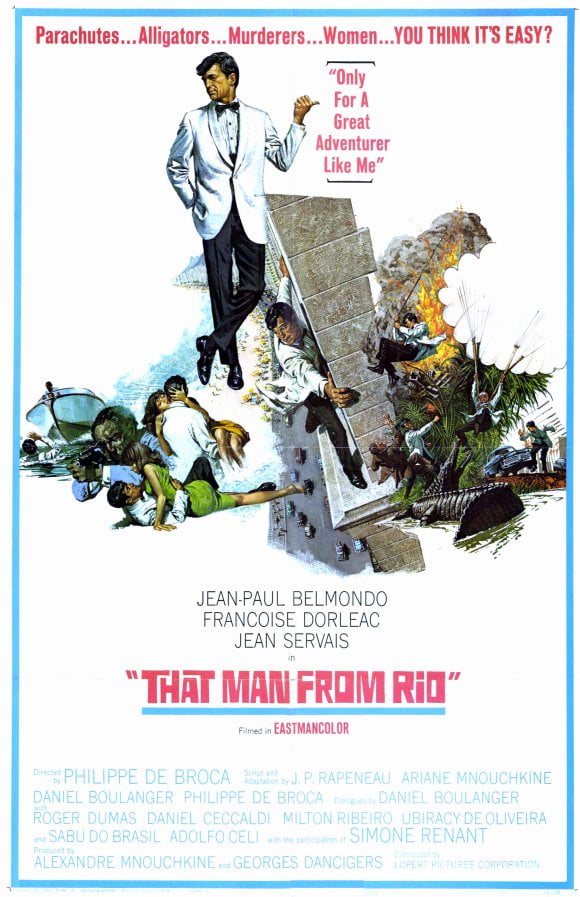 That Man From Rio Movie Poster Style A 11 X 17 1964 Walmart Com