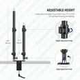 thumbnail image 2 of Neewer C Clamp Desk Mount for Dual Camera Mount Stand, 2 Pack 225° Tilt & 360° Swivel Telescopic 17.7"-24.8" Desktop Webcam Stand for DSLRs Overhead Photography Ring Light Phone Action Camera, 2 of 7