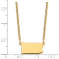 thumbnail image 3 of Auriga 925 Sterling Silver Gold-plated Pennsylvania State Necklace for Women, 3 of 5