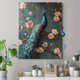 thumbnail image 4 of Qisvanset Framed Canvas Wall Art 12x16 Inch Vintage Peacock Floral Aesthetic Hangable Art, 4 of 5