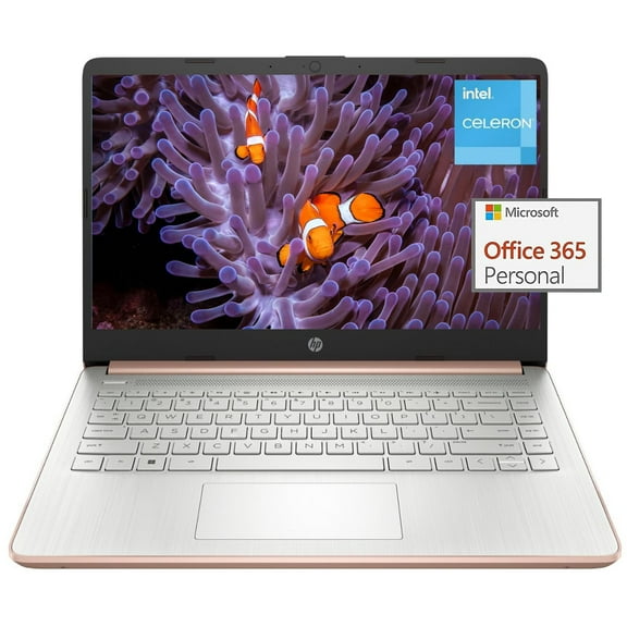 HP 2023 Newest Laptop, 14" HD Display, Intel Celeron N4120 Processor (4 cores), 4GB RAM, 64GB eMMC, ‎Intel UHD Graphics 600, Wi-Fi, Bluetooth, Webcam, Windows 11 Home in S Mode