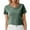 Green, variant on Gym Tops for Women Fitted Short Sleeve Sweater for Women Funny T-Shirts for Women Solid Basic Tees Work Blouses for Women