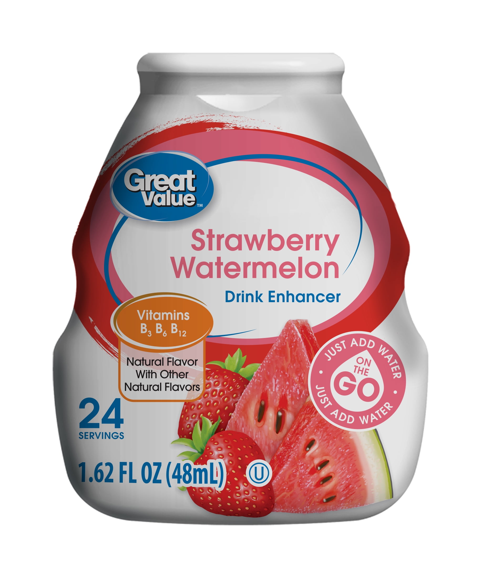 Great Value Strawberry Watermelon Drink Enhancer, 1.62 Fl