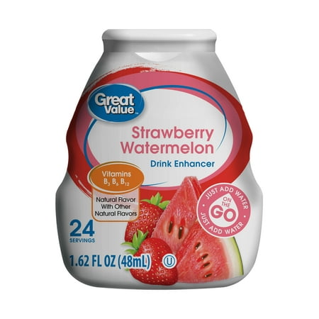 (2 pack) (2 Pack) Great Value Drink Enhancer, Strawberry Watermelon, 1.62 fl oz