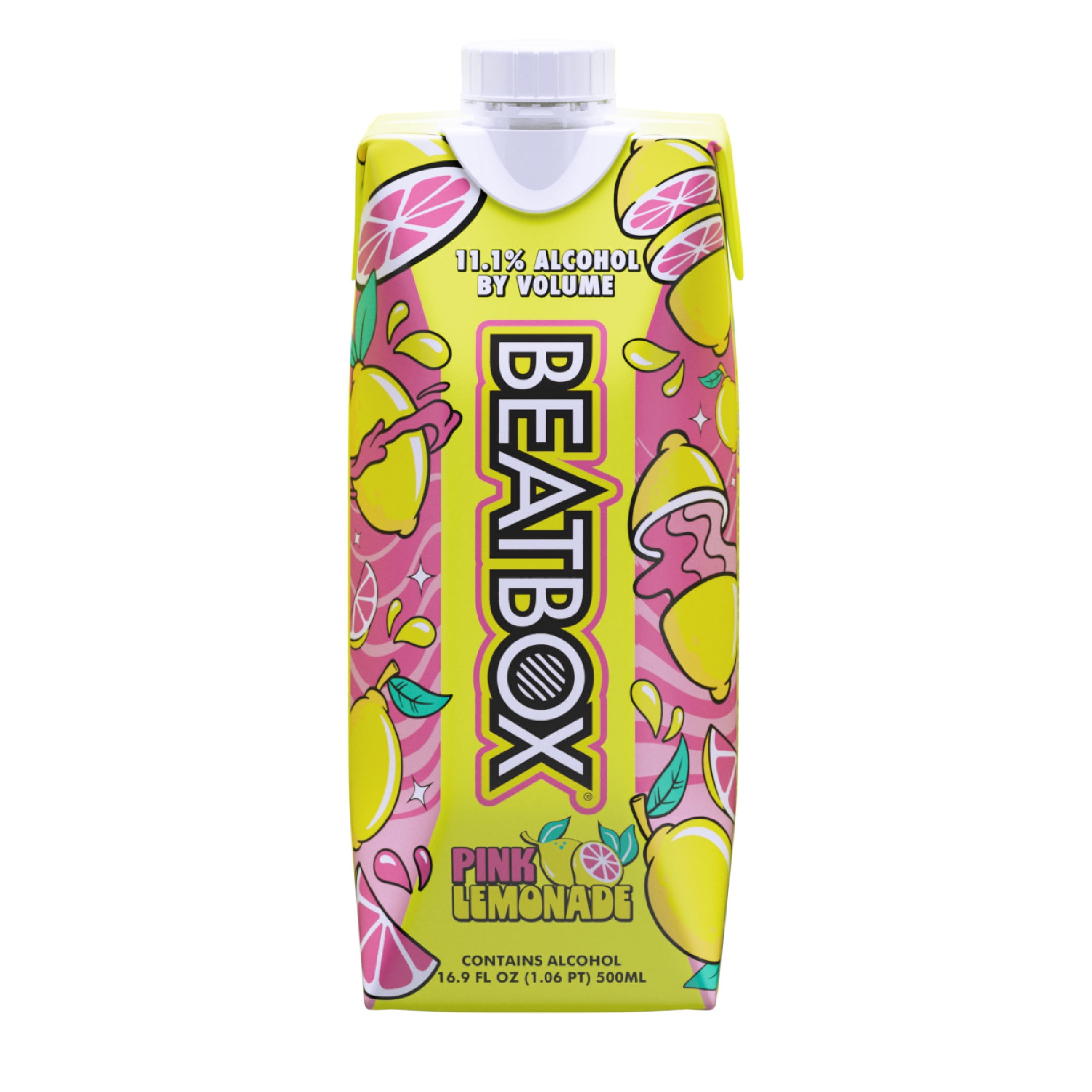 BeatBox Pink Lemonade Wine Cocktail, 11.1% ABV, 500 mL Tetra Pak