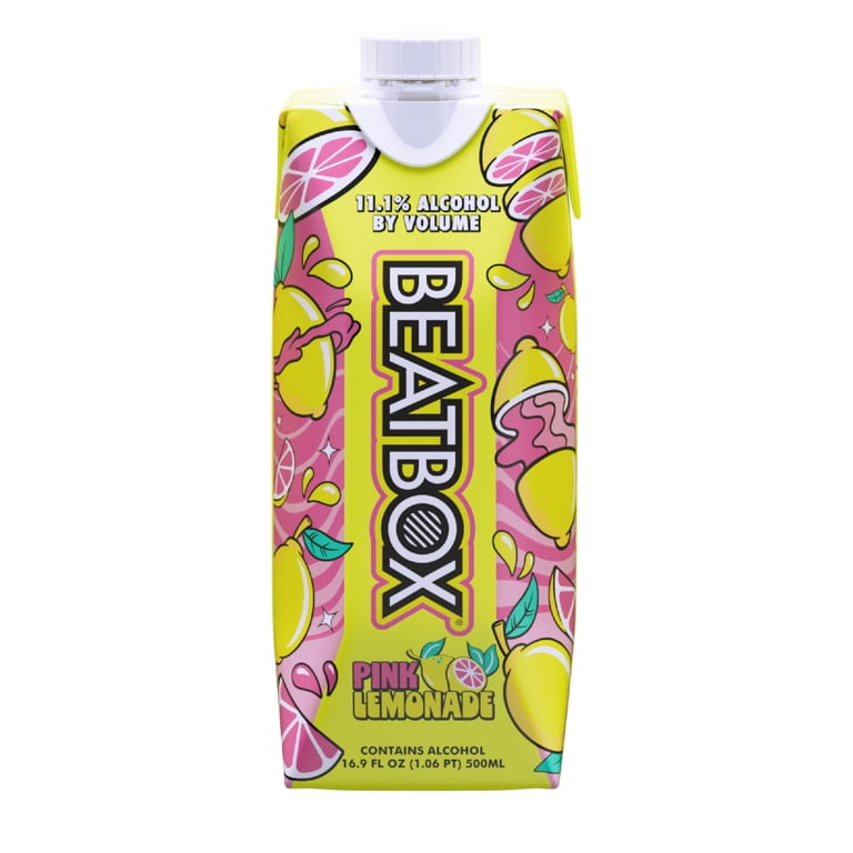 BeatBox Pink Lemonade Wine Cocktail, 11.1% ABV, 500 mL Tetra Pak