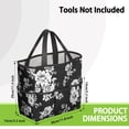 thumbnail image 3 of Garden Tool Bag,Pioneer Flower Floral Print Pattern Garden Tool Organizer,Garden Gifts,Waterproof Multi-Pocket Garden Tool Storage 11.8x5.5x11.4 Inch(Tools NOT Included), 3 of 6
