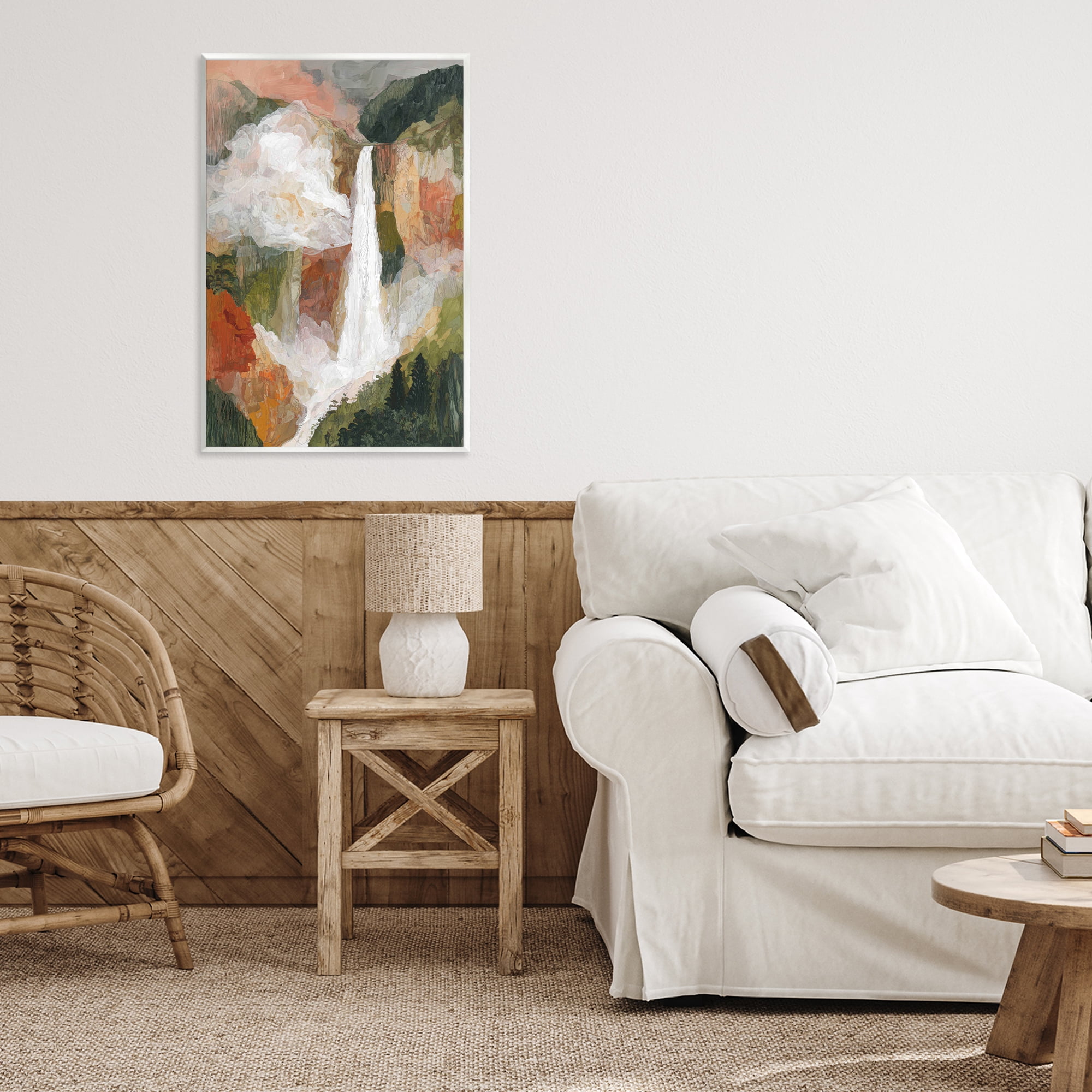 Stupell Industries Mountain Waterfall Landscape Wall Plaque Art, design by Chromatic Storm Studio