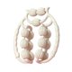 thumbnail image 3 of Rodillo de masaje para piernas, herramienta de masaje, rodillo de relajación muscular, portátil, de mano. Blanco, 3 of 9