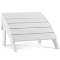 thumbnail image 4 of Gymax HDPE Adirondack Folding Ottoman Outdoor Footstool All-Weather Footrest White, 4 of 10