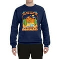 thumbnail image 2 of Wild Bobby Life Was Meant For Great Adventures Mountains Pine Trees Nature Lover Unisex Crewneck Sweatshirt, Navy, Large, 2 of 6