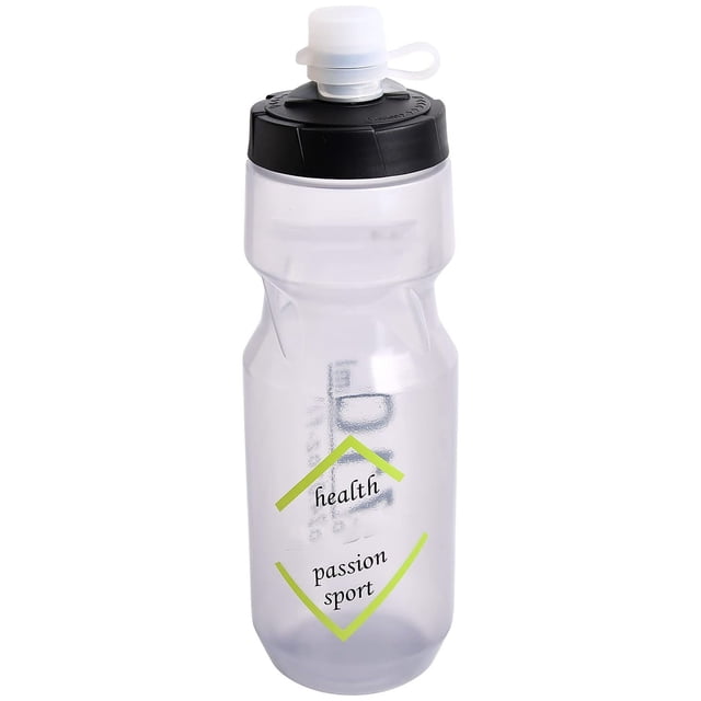 Botella de Agua Ligera para Deportiva 24 Onzas,Botellas de agua para bicicletas sin BPA,Bidón deportivo de ciclismo para fútbol, baloncesto,ciclismo,etc. (gris)