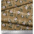 thumbnail image 3 of Soimoi polyester Crepe Fabric Leaves & Rose Floral Printed Fabric 1 Yard 52 Inch Wide, 3 of 3