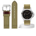 thumbnail image 3 of Correa de reloj de lona gruesa de doble cara de 24 mm para la serie Breitling Panerai Sneaking PAM441 PAM111, 3 of 5