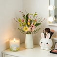 thumbnail image 5 of KUNPENG Easter Bunny Flower Decorations,Potted Artificial Cute Rabbit Shaped Planter Faux Spring Blossoms for Small Tabletop Floral Decor Office Home Kids Room, 5 of 9
