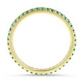 thumbnail image 6 of AAA Quality Emerald Eternity Ring, Emerald Ring, Thin Wedding Band, Dainty Eternity Ring, 14k Gold plated over sterling silver Emerald band ring , Handmade Stacking Ring, 6 of 6