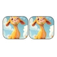 thumbnail image 7 of Daiia Happy Goat In Meadow 2PCS Car Windshield Sun Shade, Foldable Sun Shield for Car Front Window, Auto Sun Blocker Visor Protector Universal for Truck SUV Pickup-Large, 7 of 7