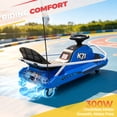 thumbnail image 3 of Drift Go Kart for Kids, 24V Electric Drift Car Kids Ride on Toys, Ages 6-12, 360 Drifting, 300W Brushless Motor - Blue, 3 of 6