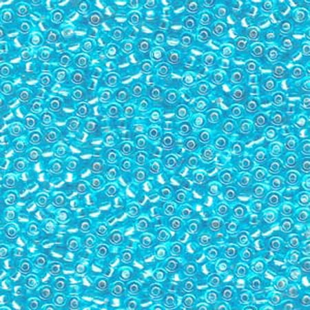 11 Silver Lined Seed Beads - Light Blue Silver lined Miyuki 11/0 rocailles glass seed, Loose Beads, 24 grams