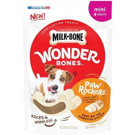 Milk-Bone Wonder Bones Paw Rockers with Real Chicken, Long