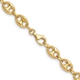thumbnail image 3 of Diamond2Deal 14K Yellow Gold Polished 8.4mm Anchor Link Necklace for Women 34", 3 of 5