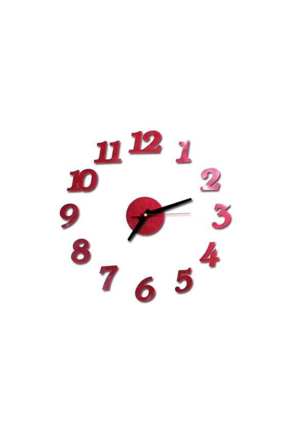 3D DIY Roman Numbers Acrylic Mirror Wall Sticker Clock Home Decor Mural Decals for Home Decor