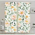 thumbnail image 2 of Watercolor Floral Curtains – Botanical Blackout Window Drapes for Bedroom, Living Room, and Home Decor, Thermal Room Darkening Grommet Curtains,A, 2 of 10