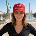thumbnail image 2 of vigerkar 250 Anniversary USA Hat Unisex Embroidered Baseball Cap Patriotic Trucker Hats for Men Women Adjustable Ball Cap Gift (Red, One Size）, 2 of 6