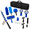 Blue-24 FT, variant on 30 Ft High Ceilings Duster Kit With Telescoping Extension Pole