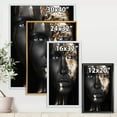 thumbnail image 4 of Portrait of A African American Girl with Gold Makeup 24 in x 32 in Framed Photography Canvas Art Print, by Designart, 4 of 5