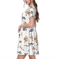 thumbnail image 2 of Vsdgher Robes Midi Maxi Décontractées pour Femmes Été 2025 Légères Manches Courtes Col Rond Robe de Plage, 2 of 6