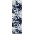 thumbnail image 2 of Luxe Weavers Marble Abstract Ocean Swirl Blue 2x7 Area Rug, Stain Resistant Carpet, 2 of 8