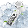 thumbnail image 4 of Leeye Portable Air Conditioner Fan, USB Rechargeable Mini Cooling Fan with Ice Function and Digital Display, Personal Air Cooler with 7-Color LED Lights for Sports Study Outdoor, White,, 4 of 4