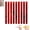 Red, variant on Self-Adhesive Acrylic Mirror Wall Stickers, 10-Pack Striped Design Mirror Art Tile Decal, Wall Decals Removable Mirrors Strips, for Ceiling, Living Room & Home DIY Decor