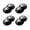 Black, variant on Set Of 4 Stick On Double Wheel Casters Easy Glides Up To 100kg Quick Install peeling And Stick Furniture Wheel for Homes
