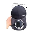 thumbnail image 2 of Fufafayo Solar-Powered Fan Hat, Summer Cooling Hat With Built-In Fan, Adult Baseball Cap For Sun Protection, Solar Charging Cap For Outdoor Activities Beach Hiking Camping, 2 of 4