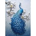 thumbnail image 2 of 5D bricolaje completo taladro diamante pintura azul pavo real cruz puntada bordado hogar pared decoración Likrtyny decoración de arte, 2 of 9