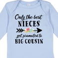 thumbnail image 4 of Inktastic Only the Best Nieces Get Promoted to Big Cousin Boys or Girls Long Sleeve Baby Bodysuit, 4 of 5