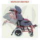 thumbnail image 5 of Silla de Ruedas P.C.I | Carriola PCI, Marco de Aluminio, Respaldo Reclinable, Cinturón de Seguridad, Color Rojo, Soporta hasta 75 Kg, 5 of 9