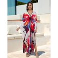 thumbnail image 5 of Edolynsa Beach Kaftan Cover up for Women Plus Szie Moroccan Dress Boho Arabic Dresses Maxi Resort Wear Caftan Loungewear House Wear, 5 of 7