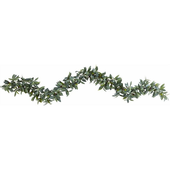 6Ft Olive Garlands Spring Decorations, Evergreen Artificial Flower Home Decorations Pendants, Nearly Nature Olive Fake Vines Pendants, Exquisite Wedding Decorations Faux Rattans