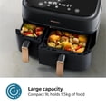 thumbnail image 4 of Freidora Philips serie 3000 con doble cesta, 9,5 L, color negro, 4 of 7
