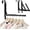 Black(update), variant on Over The Door Hooks, Small Space Double Folding Portable Over The Door Drying Rack for Laundry, Bathroom, Bedroom, Travel Storage and Drying (1Pack,Black)