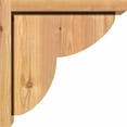 thumbnail image 3 of 5 1/2"W x 12"D x 12"H Crestline Smooth Corbel w/Backplate, Western Red Cedar, 3 of 9