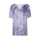thumbnail image 5 of Fiudx Tops para Mujer Blusa de Manga Corta Estampada a La Moda para Mujer, Blusas Informales con Cuello En V, 5 of 5