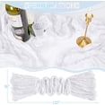 thumbnail image 4 of 10 Packs White Cheesecloth Table Runner: 36x120 Inches Boho Cheese Cloth Table Runners for Wedding Baby Shower Birthday Party Cake Table Decoration, 4 of 14